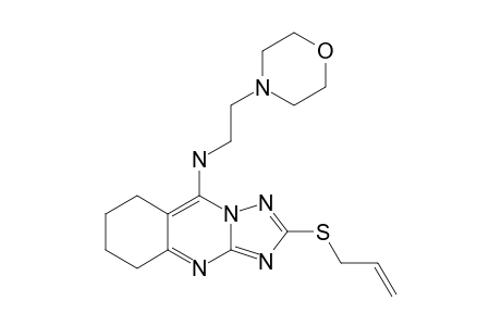 2-ALLYLTHIO-5-[2-(MORPHOLIN-4-YL)-ETHYL]-AMINO-6,7,8,9-TETRAHYDRO-1,2,4-TRIAZOLO-[5,1-B]-QUINAZOLINE