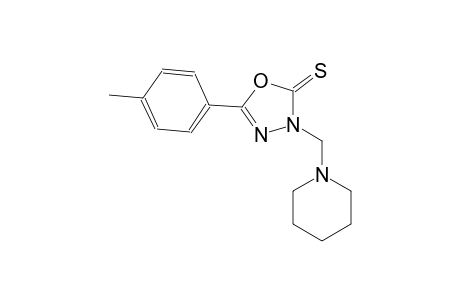 5-(4-methylphenyl)-3-(1-piperidinylmethyl)-1,3,4-oxadiazole-2(3H)-thione