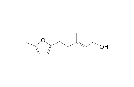 (E)-3-methyl-5-(5-methylfuran-2-yl)-pent-2-en-1-ol