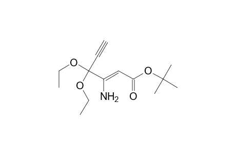2-Hexen-5-ynoic acid, 3-amino-4,4-diethoxy-, 1,1-dimethylethyl ester