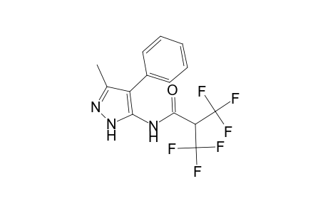 3,3,3-Trifluoro-N-(3-methyl-4-phenyl-1H-pyrazol-5-yl)-2-(trifluoromethyl)propanamide