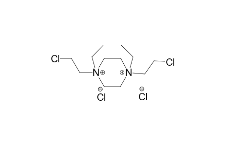 Piperazine-1,4-diium, 1,4-di(2-chloroethyl)-1,4-diethyl-, dichloride-