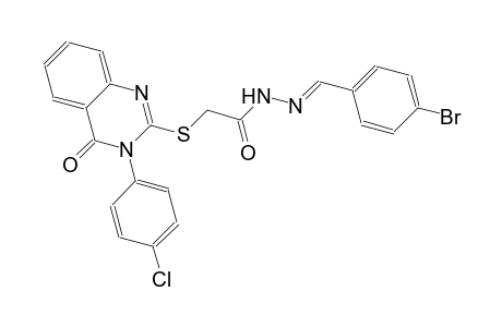N'-[(E)-(4-bromophenyl)methylidene]-2-{[3-(4-chlorophenyl)-4-oxo-3,4-dihydro-2-quinazolinyl]sulfanyl}acetohydrazide