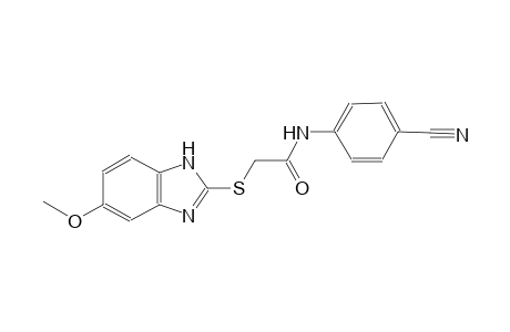 N-(4-cyanophenyl)-2-[(5-methoxy-1H-benzimidazol-2-yl)sulfanyl]acetamide