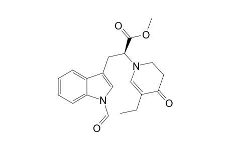 N-((S)-1-Carboxymethyl-2-[N-formyindol-3-yl]ethyl)-3-ethyl-4-oxo-2,3-didehydropiperidine