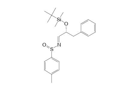 (S(S),2S)-(+)-N-(2-TERT.-BUTYLDIMETHYLSILYLOXY-3-PHENYLPROPYLIDINE)-PARA-TOLUENESULFINAMIDE