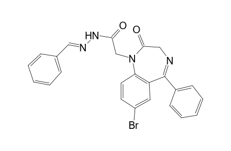 2-(7-bromanyl-2-oxidanylidene-5-phenyl-3H-1,4-benzodiazepin-1-yl)-N-[(E)-(phenylmethylidene)amino]ethanamide