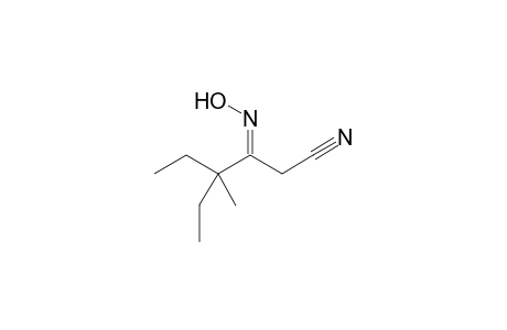 4-Ethyl-4-methyl-3-oxohexanenitrile - oxime