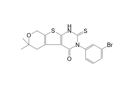 3-(3-bromophenyl)-6,6-dimethyl-2-thioxo-1,2,3,5,6,8-hexahydro-4H-pyrano[4',3':4,5]thieno[2,3-d]pyrimidin-4-one