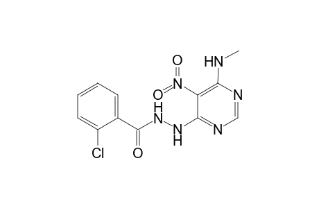 Benzhydrazide, 2-chloro-N-(6-methylamino-5-nitro-4-pyrimidyl)-