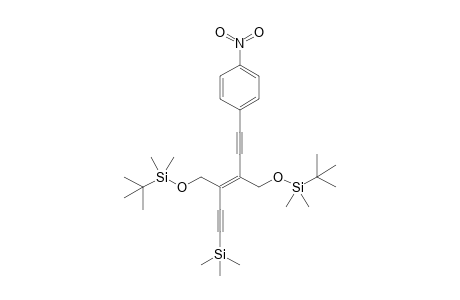 (E)-3,4-Bis{[(tert-butyl)dimethylsilyloxy]methyl}-1-(4-nitrophenyl)-6-(trimethylsilyl)hex-3-ene-1,5-diyne