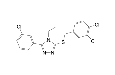 3-(3-chlorophenyl)-5-[(3,4-dichlorobenzyl)sulfanyl]-4-ethyl-4H-1,2,4-triazole