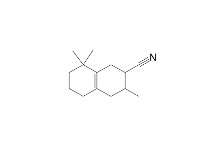 3,8,8-trimethyl-2,3,4,5,6,7-hexahydro-1H-naphthalene-2-carbonitrile