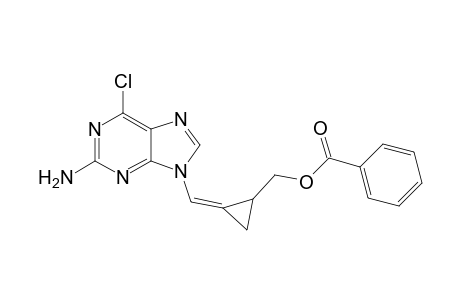 (Z/E)-2-Amino-9-[2-(benzoyloxymethyl)cyclopropylidenemethyl]-6-chloropurine