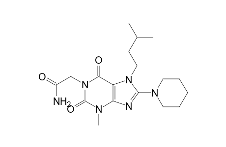 2-[7-Isopentyl-3-methyl-2,6-dioxo-8-(1-piperidinyl)-2,3,6,7-tetrahydro-1H-purin-1-yl]acetamide