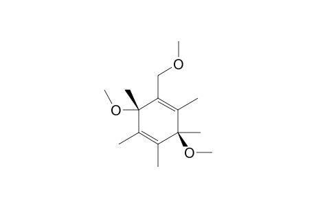 cis-3,6-Dimethoxy-1-(methoxymethyl)-2,3,4,5,6-hexamethylcyclohexa-1,4-diene