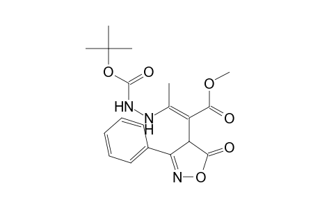 tert-Butyl 2-[(1E)-3-methoxy-1-methyl-3-oxo-2-(5-oxo-3-phenyl-4,5-dihydroisoxazol-4-yl)prop-1-en-1-yl]hydrazinecarboxylate