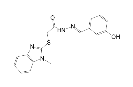 acetic acid, [(1-methyl-1H-benzimidazol-2-yl)thio]-, 2-[(E)-(3-hydroxyphenyl)methylidene]hydrazide