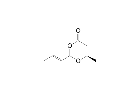 1,3-Dioxan-4-one, 6-methyl-2-(1-propenyl)-