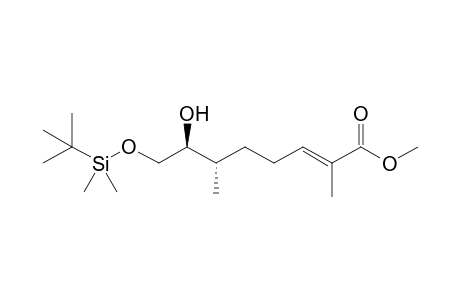 (E,6S,7S)-8-[tert-butyl(dimethyl)silyl]oxy-7-hydroxy-2,6-dimethyl-2-octenoic acid methyl ester