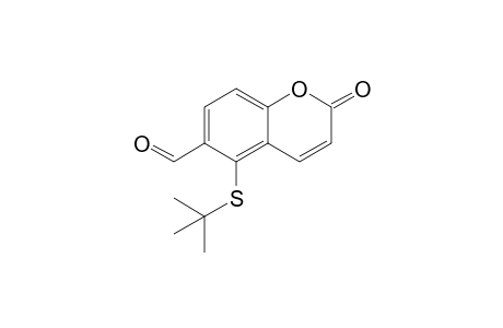 5-[(t-Butyl)sulfanyl]-2-oxo-2H-(1)-benzopyran-6-carbaldehyde