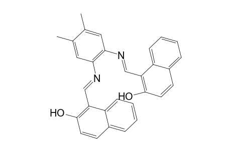 1-((E)-[(2-([(E)-(2-Hydroxy-1-naphthyl)methylidene]amino)-4,5-dimethylphenyl)imino]methyl)-2-naphthol