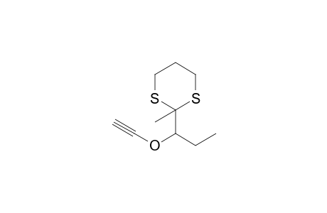 2-[1-(Ethynyloxy)propyl]-2-methyl-1,3-dithiane