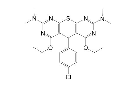 2,8-Bis(dimethylamino)-4,6-diethoxy-5-(4-chlorophenyl)-5H-thiopyrano[2,3-d:6,5-d']dipyrimidine