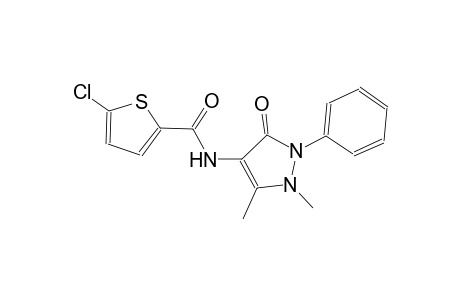 5-chloro-N-(1,5-dimethyl-3-oxo-2-phenyl-2,3-dihydro-1H-pyrazol-4-yl)-2-thiophenecarboxamide