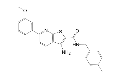 3-amino-6-(3-methoxyphenyl)-N-(4-methylbenzyl)thieno[2,3-b]pyridine-2-carboxamide