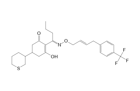 2-Cyclohexen-1-one, 3-hydroxy-5-(tetrahydro-2H-thiopyran-3-yl)-2-[1-[[[4-[4-(trifluoromethyl)phenyl]-2-butenyl]oxy]imino]butyl]-