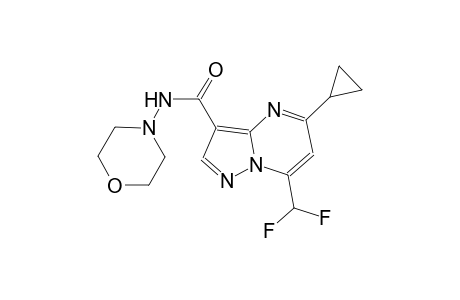 5-cyclopropyl-7-(difluoromethyl)-N-(4-morpholinyl)pyrazolo[1,5-a]pyrimidine-3-carboxamide