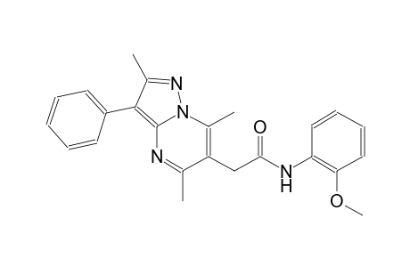 pyrazolo[1,5-a]pyrimidine-6-acetamide, N-(2-methoxyphenyl)-2,5,7-trimethyl-3-phenyl-