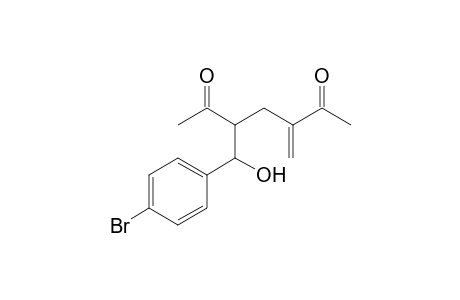 syn-3-(.alpha.-Hydroxy-p-bromobenzyl)-5-methyleneheptan-2,6-dione