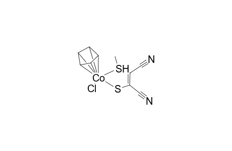 (.eta.(5)-cyclopentadienyl)(chloro)[dicyano-1-methylthio-.xi.S-ethylene-2-thiolato]cobalt(III)