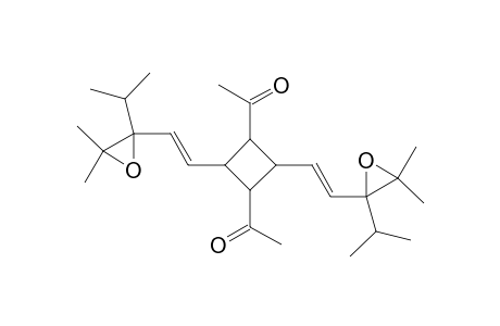 1-[2,4-bis[(E)-2-(3,3-dimethyl-2-propan-2-yl-oxiran-2-yl)ethenyl]-3-ethanoyl-cyclobutyl]ethanone