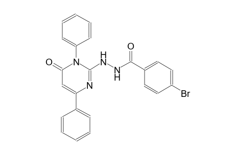 4-bromo-N'-(6-oxo-1,4-diphenyl-1,6-dihydro-2-pyrimidinyl)benzohydrazide