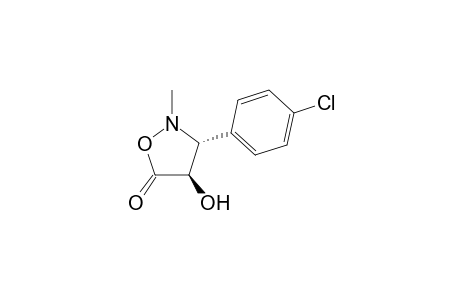 (3R,4R)-3-(4-Chloro-phenyl)-4-hydroxy-2-methyl-isoxazolidin-5-one