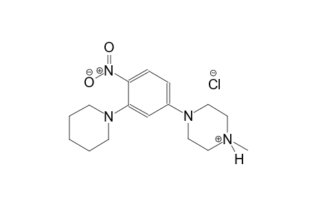 piperazinium, 1-methyl-4-[4-nitro-3-(1-piperidinyl)phenyl]-, chloride