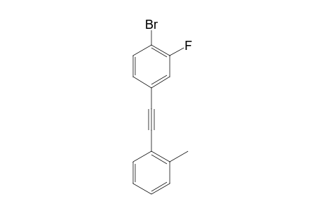 1-Bromo-2-fluoro-4-(2-o-tolylethynyl)benzene