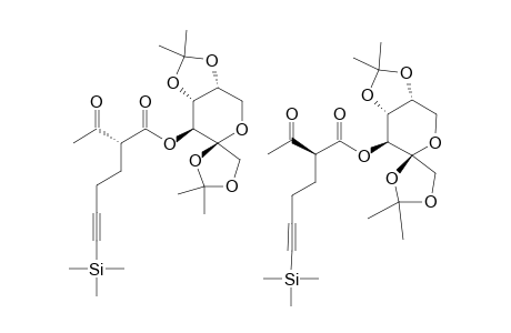 (1,2;4,5-DI-O-ISOPROPYLIDENE-ALPHA-D-FRUCTOFURANOS-3-O-YL)-2-ACETYL-6-TRIMETHYLSILYL-5-HEXYNOATE