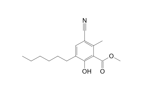 Methyl 3-Cyano-5-hexyl-6-hydroxy-2-methylbenzoate