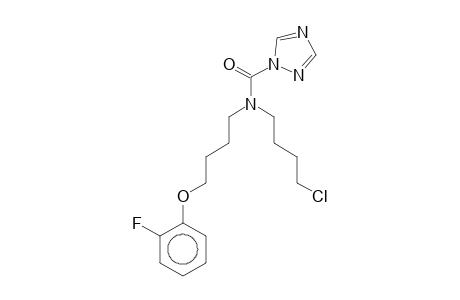 N-(4-Chloro-butyl)-N-(4-[2-fluoro-phenoxy]-butyl)-1,2,4-triazol-1-carbo