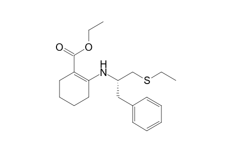 (S)-Ethyl 2-[1-benzyl-2-(ethysulfanyl)ethylamino]-1-cyclohexenecarboxylate