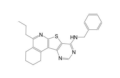pyrimido[4',5':4,5]thieno[2,3-c]isoquinolin-8-amine, 1,2,3,4-tetrahydro-N-(phenylmethyl)-5-propyl-