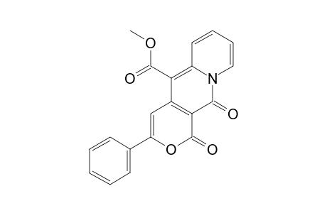 Methyl 1,11-dihydro-1,11-dioxo-3-phenylyrano[4,3-b]quinolizine-5-carboxylate