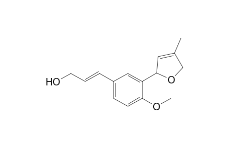 (+/-)-(2E)-3-[4-Methoxy-3-(2,5-dihydro-4-methylfuran-2-yl)phenyl]prop-2-en-1-ol