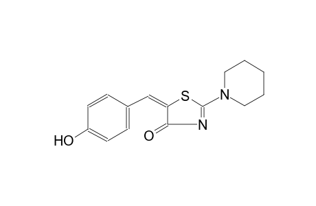 (5E)-5-(4-hydroxybenzylidene)-2-(1-piperidinyl)-1,3-thiazol-4(5H)-one