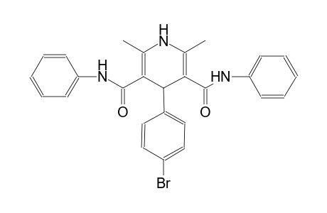 4-(4-bromophenyl)-2,6-dimethyl-3-N,5-N-diphenyl-1,4-dihydropyridine-3,5-dicarboxamide