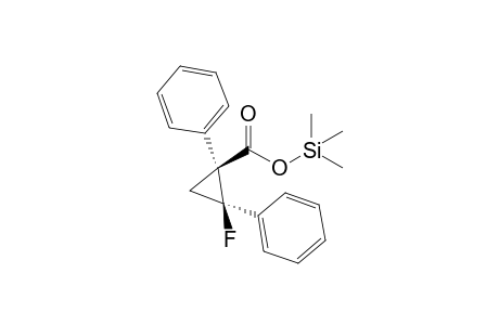 Trimethylsilyl 2.beta.-fluoro-1.alpha.,2.beta.-diphenylcyclopropane-1-carboxylate
